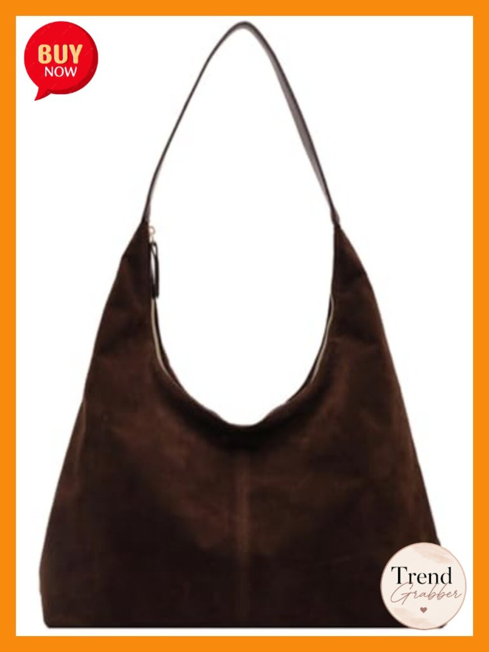 Faux Suede Tote Bag Hobo Shoulder Handbag for Work Travel